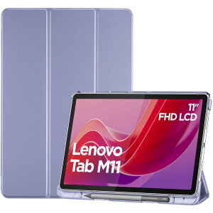 ProCase m{ Tab M11/B11/K11 10.95C` / NEC LAVIE Tab T11 11C` 2024 یP[X O܂ y[ tHI I[gX[v/EFCNɑΉ TPUobN X}[gJo[ Ή@FLenovo Tab M11