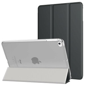 iPad mini 5 �P�[�X MoKo iPad mini ��5/4�����p�ی�J�o�[ �������V�F�� �I�[�g�X���[�v�@�\ �O�܂�X�^���h ����PU���U�[ ���n�}�C�N���t�@�C�o�[ �y�� ���^ ���h�~ �X�}�[�g�P�[�X SpaceGray