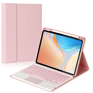 iPad Air 11�C���`/Air4/Air5/Pro11��1/2/3/4���� ���p�L�[�{�[�h�t���P�[�X �^�b�`�p�b�h���� �㕔�y���z���_�[ apple pencil�[�d�Ή� �X�^���h�@�\ �S�ʕی� �s���N