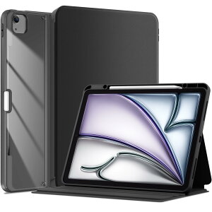 ProCase iPad Air 13C` P[X M3 (2025) / M2 (2024) / iPad Pro 12.9 6/5/4/3  NAobNJo[ y[ ϏՌ O܂ X^h X}[gJo[ tHIJo[ I[gX[