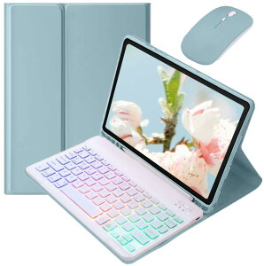 Disonbeir �J���t���o�b�N���C�g�t�� �Ή� iPad Air 13�C���` (M3/M2) 2025/2024/ iPadPro12.9�C���` ��6/5/4/3���� �L�[�{�[�h�P�[�X �}�E�X�t�� ������ ���� �}�O�l�b�g������ �w�� �r�W�l�X,���u���[+��