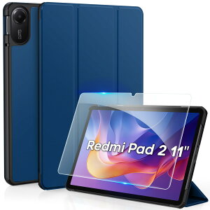 [Redmi Pad 2 �P�[�X �K���X�t�B���� �Z�b�g]CACOE Redmi Pad2 11�C���` 2025�p �n�[�h�P�[�X �I�[�g�X���[�v �O�܂� �ϏՌ� �y�� xiaomi �^�u���b�g �J�o�[ �l�C�r�[