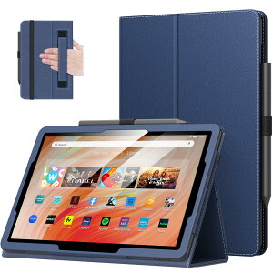 Fire HD 10 P[X MoKo Fire HD 10 & 10 Plus 2023/2021 13/11 pیJo[ SʕیP[X X^hP[X z_[t yV[St y ^ h~ 蒠^ Indigo