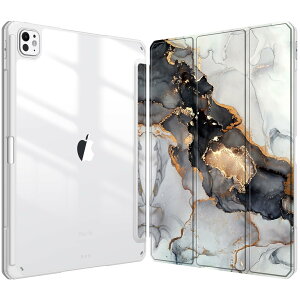 Fintie iPad Pro 13�C���`(M5/M4) �P�[�X 2025/2024 �����o�b�N�J�o�[ Apple Pencil ���[�\ Apple Pencil Pro���C�����X�[�d�Ή� �O�܃X�^���h �X���[�v�@�\ �y�� ���^ �����h�~ PU�������U�[ TPU�i��X�}�[