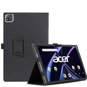 For Acer Iconia Tab A11 �^�u���b�g 11�C���` �P�[�X �p�x���� �X�^���h�@�\ ����PU ���U�[ �S�ʕی� ���߉\ �C�菝�h�~ ���C�z�� ���^�y�� �ǂ���G�� Acer Iconia Tab A11 �P�[�X (�u���b�N)