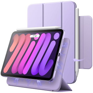 JETech }OlbgP[X iPad mini (A17 Pro 2024 fA7) / mini 6 (8.3C`A2021fA6)p Cz EFCNAbv/X[vt XX}[gیJo[ (p[v)