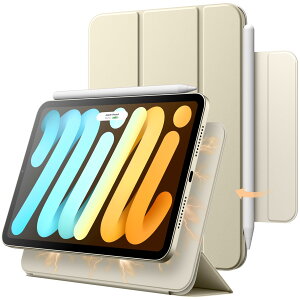 JETech }OlbgP[X iPad mini (A17 Pro 2024 fA7) / mini 6 (8.3C`A2021fA6)p Cz EFCNAbv/X[vt XX}[gیJo[ (X^[Cg)