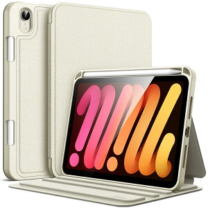 JETech iPad Mini(A17 ProA2024fA7)/ Mini 6(2021fA6)pP[X Pencilz_[t XtHIX^hی^ubgJo[ }`AO\ (X^[Cg)