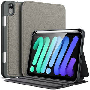 JETech iPad Mini(A17 ProA2024fA7)/ Mini 6(2021fA6)pP[X Pencilz_[t XtHIX^hی^ubgJo[ }`AO\ (Xy[XOC)