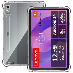 For Lenovo Xiaoxin Pad Pro/Idea Tab Pro 12.7�C���` �P�[�X �N���A TPU�f�� �ϏՌ� �Ռ��z�� �S�ʕی� ���^ �y�� Greerass �\�t�g�J�o�[ ����~�� ���΂ݖh�~ �w��h�~ ���� �ϋv �C���X�g�[���ȒP �Ή� ��