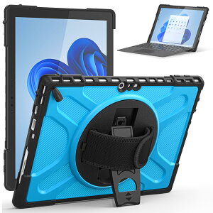 Surface Pro 7/ Pro 6/ Pro 5/Pro 4 �P�[�X �ϏՌ� 360°��]�X�^���h�@�\ �}�C�N���\�t�g Surface Pro7/Pro6/Pro5/Pro4 �J�o�[ ������� �T�[�t�F�X �v�� 7 �ی�P�[�X ���߉\ ��v �n���h�X�g���b�v �h�o ��