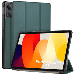 WD&CD Xiaomi Redmi Pad SE 11 �Ή� �^�u���b�g�P�[�X �^�u���b�g�J�o�[ ���^ �ϏՌ� �I�[�g�X���[�v�@�\ �������U�[ �O�܂�X�}�[�g�J�o�[ �X�^���h�@�\ �}�O�l�b�g�� Redmi Pad SE �ی�J�o�[(�O��