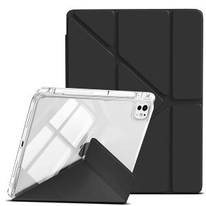 LuFiYa یP[X For iPad Pro M4/M5 11C` P[X 5/6 (2024/2025f)p TPUPC̓ȃobNJo[ PUU[ ipadP[X @\Op`X^h ucu px\ Cz Penc