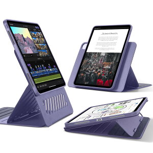 ESR iPad Pro 13�C���` �P�[�X�iM5/M4�A2025/2024�j��p ��O���\�ȃ}�O�l�b�g�J�o�[�t����]���P�[�X �c����/�������X�^���h 6�i�K�̊p�x���߉\ Pencil Pro/USB-C���S�Ή� Shift�V���[�Y �p�[�v��
