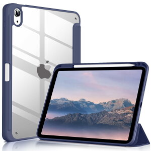 Lsmmpoba iPad 11����/��10���� (A16) �P�[�X 2025/2022�Ή� 11�A10.9�C���` �����o�b�N�J�o�[ �y���V�����[ �O�܃X�^���h �I�[�g�X���[�v�@�\ �y�� ���^ �����h�~ TPU PU�������U�[ �l�[�r�[�u���[