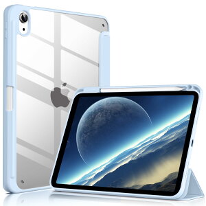 Lsmmpoba iPad 11/10 (A16) P[X 2025/2022Ή 11A10.9C` obNJo[ yV[ O܃X^h I[gX[v@\ y ^ h~ TPU PUU[ XJCu[