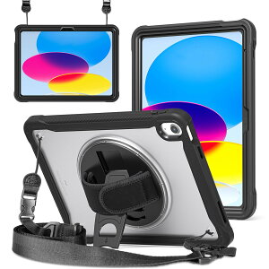 ZenRich iPad 11����/10���� �P�[�X,iPad A16 11�C���` 2025/10.9�C���` 2022 �S�ʕی�P�[�X �t�C�����t�� | �y�����[ | 360°��]�X�^���h | �n���h�X�g���b�v | �V�����_�[�X�g���b�v �y�� �q���p
