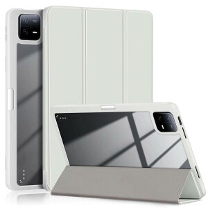 Xiaomi Pad 6 / Pad 6 Pro �p�P�[�X �y���z���_�[�t�� �w�ʓ��� �X�}�[�g �I�[�g�X���[�v �O�܂� �X�}�[�g�J�o�[ �V���I�~ Pad 6 / Pad 6 Pro �p ���� �ϏՌ� �y�� TPU+PC�� �����ی� �^�u���b�g�J�o�[�C