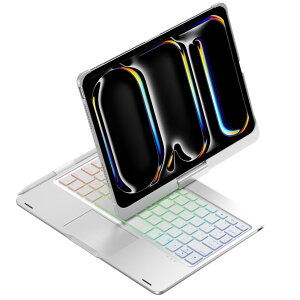 360°��] iPad Pro 11�C���` M5/M4 2025/2024 (��6/5����) �p �L�[�{�[�h�P�[�X ��/�c�u���X�}�[�g ��̎� �^�b�`�p�b�h�t�� 7�F�o�b�N���C�g�L�[�{�[�h Pencil���[�d���[�\ �l�C�C��