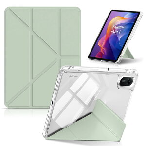 CeiLarv �R���p�`�u�� Xiaomi Redmi Pad 2 11�C���` 2025 �P�[�X TPU + PU���U�[ �ی�P�[�X �܂肽���� ���u���c�u �X�^���h�@�\ ���X���� Y�܂� �y�� �Ռ��ی� �y���V�����[ �I�[�g�X���[�v/�E�F�C �V
