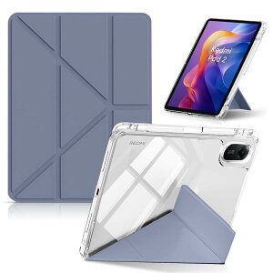 CeiLarv �R���p�`�u�� Xiaomi Redmi Pad 2 11�C���` 2025 �P�[�X TPU + PU���U�[ �ی�P�[�X �܂肽���� ���u���c�u �X�^���h�@�\ ���X���� Y�܂� �y�� �Ռ��ی� �y���V�����[ �I�[�g�X���[�v/�E�F�C �V