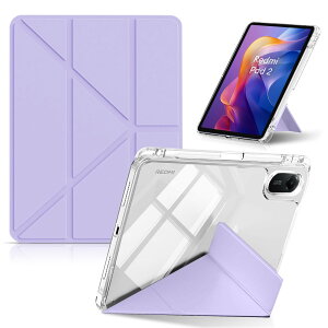 CeiLarv �R���p�`�u�� Xiaomi Redmi Pad 2 11�C���` 2025 �P�[�X TPU + PU���U�[ �ی�P�[�X �܂肽���� ���u���c�u �X�^���h�@�\ ���X���� Y�܂� �y�� �Ռ��ی� �y���V�����[ �I�[�g�X���[�v/�E�F�C �V