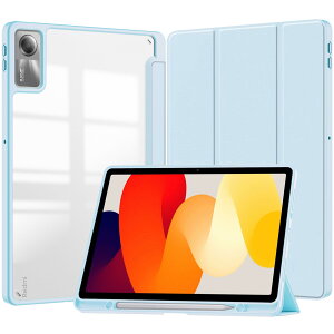 Disonbeir �Ή� Xiaomi Redmi Pad 2 �P�[�X �w�ʓ��� �N���A �C���X�g ��� �v�����g �V���I�~ Redmi Pad2 �p �J�o�[ �N���A�P�[�X �O�܂�X�^���h �I�[�g�X���[�v �ϏՌ� �y�� ������,���u���[