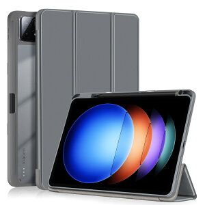 Disonbeir �Ή� Xiaomi Pad 6S Pro 12.4�C���` �P�[�X �w�ʓ��� �N���A �C���X�g ��� �y�����[�\ �V���I�~ Pad 6S pro 12.4 �p �����P�[�X �J�o�[ �O�܂�X�^���h �I�[�g�X���[�v �ϏՌ� �y�� ������,