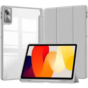 Disonbeir �Ή� Xiaomi Redmi Pad 2 �P�[�X �w�ʓ��� �N���A �C���X�g ��� �v�����g �V���I�~ Redmi Pad2 �p �J�o�[ �N���A�P�[�X �O�܂�X�^���h �I�[�g�X���[�v �ϏՌ� �y�� ������,�O���[