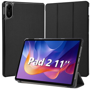 Hianjoo Xiaomi Redmi Pad 2 �Ή� �P�[�X 11�C���` �^�u���b�g�P�[�X Xiaomi Redmi Pad 2 �Ή� �J�o�[ �X�^���h�@�\�t�� �I�[�g�X���[�v�@�\ �S�ʕی�P�[�X �ϏՌ� �C�菝�h�~ - �u���b�N