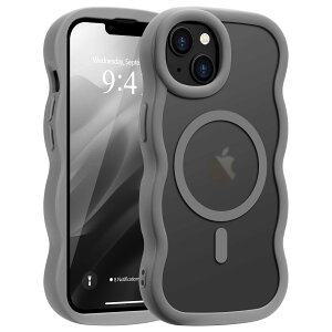 Pepmune iPhone 15 Plus �p �P�[�X iPhone 14 Plus �p �P�[�X MagSafe�Ή� �E�F�[�u ������ ����~�� ������� ���� �؍� �ϏՌ� �w��h�~ ���C�����X�[�d �X�}�z�P�[�X �X�g���b�v�z�[���t���i�O���[�j