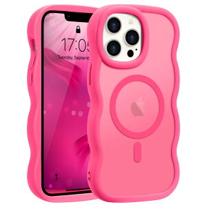 Pepmune iPhone 13 Pro �p �P�[�X MagSafe�Ή� �E�F�[�u ������ ����~�� ������� ���� �؍� �ϏՌ� �w��h�~ ���C�����X�[�d �X�}�z�P�[�X �X�g���b�v�z�[���t���i���[�Y���b�h�j