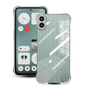 Nothing CMF Phone1 �p �P�[�X �N���A ���΂݂ɂ��� �ω��� �l��?���ی� �����h�~ �ϏՌ� �Ή� �i�b�V���O CMF Phone 1 �J�o�[ TPU�J�o�[ [Qi�������C�����X�[�d/�����h�~/����~��/�w��h�~/������