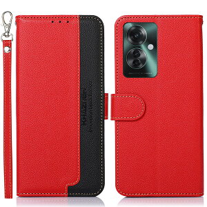 WANWO OPPO Reno 11A �P�[�X �蒠�^ �I�b�|���m 11A �J�o�[ ���z�^ �X�g���b�v�t�� [RFID�u���b�L���O] ����PU���U�[ �}�O�l�b�g�J�� �J�[�h���[ ���u���X�^���h�@�\ �ϏՌ� �l�C �֗� ������� ��