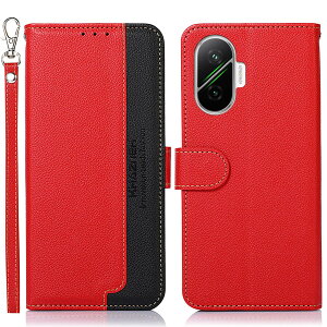 WANWO For Xiaomi POCO F7 5G �P�[�X �蒠�^ �V���I�~POCO F7 5G �J�o�[ ���z�^ �X�g���b�v�t�� [RFID�u���b�L���O] ����PU���U�[ �}�O�l�b�g�J�� �J�[�h���[ ���u���X�^���h�@�\ �ϏՌ� �l�C �֗� ����