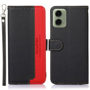 WANWO Motorola (���g���[��) Moto G24 / G04 �P�[�X �蒠�^ Moto G24 / G04 �J�o�[ ���z�^ �X�g���b�v�t�� [RFID�u���b�L���O] ����PU���U�[ �}�O�l�b�g�J�� �J�[�h���[ ���u���X�^���h�@�\ �ϏՌ� �l�C