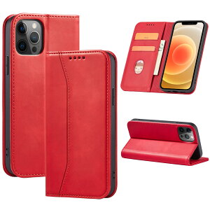 iPhone 12/12 Pro �P�[�X �蒠�^ �ϏՌ� �ϖ��C ���U�[ �S�ʕی� ���E���₷�� ��G�肪�ǂ� �}�O�l�b�g�� �J�[�h���[ �X�^���h�@�\ �㎿ �y�� �l�C 6.1�C���`�Ή� �g�уJ�o�[ EUMADOVE (���b�h, iPhone