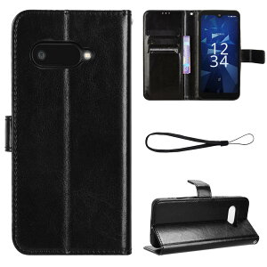 For Kyocera Digno SX4 /SX4 WiFi/Digno BX3/BX3 �J�������X/BX3 Plus �p�̎蒠�^ �P�[�X �J�o�[ �蒠�^ �S�ʕی� �P�[�X Hcsxlcj (�u���b�N)