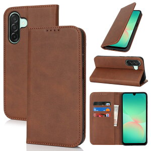 Galaxy A26 5g �P�[�X �蒠�^ �X�}�z�P�[�X �T���X�� �M�����N�V�[a26 �J�o�[ �蒠�^ �J�[�h�X���b�g�A�L�b�N�X�^���h ���U�[(�_�[�N�u���E��)