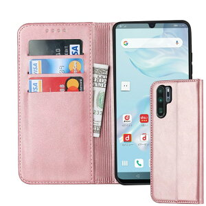 �Ή� Huawei p30 pro �P�[�X �蒠�^ �X�}�z�P�[�X �t�@�[�E�F�Cp30pro hw-02l �蒠�P�[�X �n�[�E�F�Cp30�v�� �J�o�[ �蒠�^ �J�[�h�X���b�g�A�L�b�N�X�^���h ���U�[(���[�Y�S�[���h)