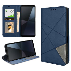 bjnosdv Sony Xperia 10 vi �P�[�X �蒠�^ �S�ʕی� �ϏՌ� SO-52E SOG14 XQ-ES44 �X�^���h�@�\ �G�N�X�y���A10vi �X�}�z�P�[�X �蒠�^���z ���K���� �J�[�h���[ �g�уJ�o�[ �������U�[ �}�O�l�b�g���� �X