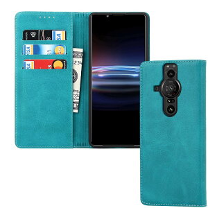 �Ή� Xperia pro-i �P�[�X �蒠�^ �X�}�z�P�[�X �G�N�X�y���Apro-i �J�o�[ �蒠�^ �J�[�h�X���b�g�A�L�b�N�X�^���h ���U�[(�X�J�C�u���[)