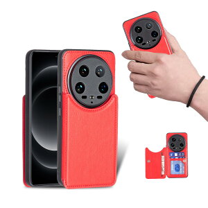 for Xiaomi 14 Ultra �P�[�X �X�^���h�@�\ �P�[�X IC�J�[�h���[ �J�[�h �w�ʃJ�[�h���[ ���ƉE�̓d�b�P�[�X�𔽓]�A�V���v���ȃ��g���ȃt�@�b�V�����A�h���Ɩh���d�b�z���_�[�A���@�\���z���[