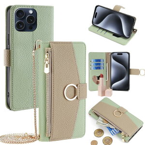 For iPhone 15 Pro �P�[�X �蒠�^ �V�����_�[ For �A�C�t�H��15 �v�� ���z�^ �J�o�[ ���|�� �΂߂��� ���ϋ��t�� ���� ������� �����O�X�g���b�v �W�b�p�[���K���� �J�[�h���[ ���u�� �㎿�Ȏ�G