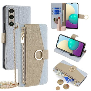 For Xperia 1 VI �P�[�X �蒠�^ �V�����_�[ For �G�N�X�y���A1 vi Mark-6 SO-51E/SOG13 ���z�^ �J�o�[ ���|�� �΂߂��� ���ϋ��t�� ���� ������� �����O�X�g���b�v �W�b�p�[���K���� �J�[�h���[ ���u��