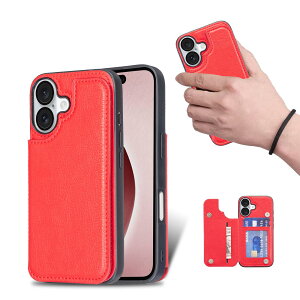 for iPhone 16 Pro �P�[�X �X�^���h�@�\ �P�[�X IC�J�[�h���[ �J�[�h �w�ʃJ�[�h���[ ���ƉE�̓d�b�P�[�X�𔽓]�A�V���v���ȃ��g���ȃt�@�b�V�����A�h���Ɩh���d�b�z���_�[�A���@�\���z���[�t
