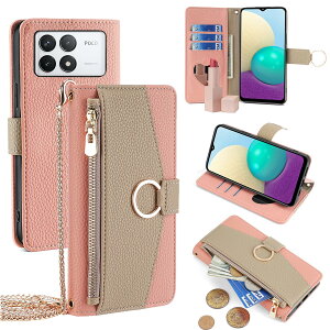 For Xiaomi POCO F6 Pro �蒠�^ �V�����_�[ For �V���I�~ POCO F6 �v�� ���z�^ �J�o�[ ���|�� �΂߂��� ���ϋ��t�� ���� ������� �����O�X�g���b�v �W�b�p�[���K���� �J�[�h���[ ���u�� �㎿�Ȏ�G��