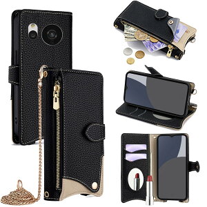 For AQUOS Sense 7 Plus �P�[�X �蒠�^ �V�����_�[ For �A�N�I�X�Z���X7 �v���X �J�o�[ ���z�^ ���|�� ��+�c 2�|���� �΂߂��� ���ϋ��t�� ������� �W�b�p�[���K���� �J�[�h���[ ���u�� �����O�X�g