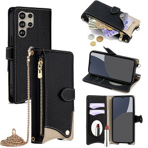 For Galaxy S24 Ultra �P�[�X �蒠�^ �V�����_�[ For �M�����N�V�[S24 �E���g�� SC-52E/SCG26 �J�o�[ ���z�^ ���|�� ��+�c 2�|���� �΂߂��� ���ϋ��t�� ������� �W�b�p�[���K���� �J�[�h���[ ���u�� ��