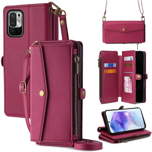 For Redmi Note 10T �P�[�X ���z�^ For ���b�h�~�[10 JE XIG02 �蒠�^ �V�����_�[ �X�g���b�v��+�Z2�{ 5���J�[�h���[ 1���̎ʐ^���[�X�^���h�@�\ 1���̌������[ 1�̃W�b�p�[�|�P�b�g �h���E�h�R�P�E